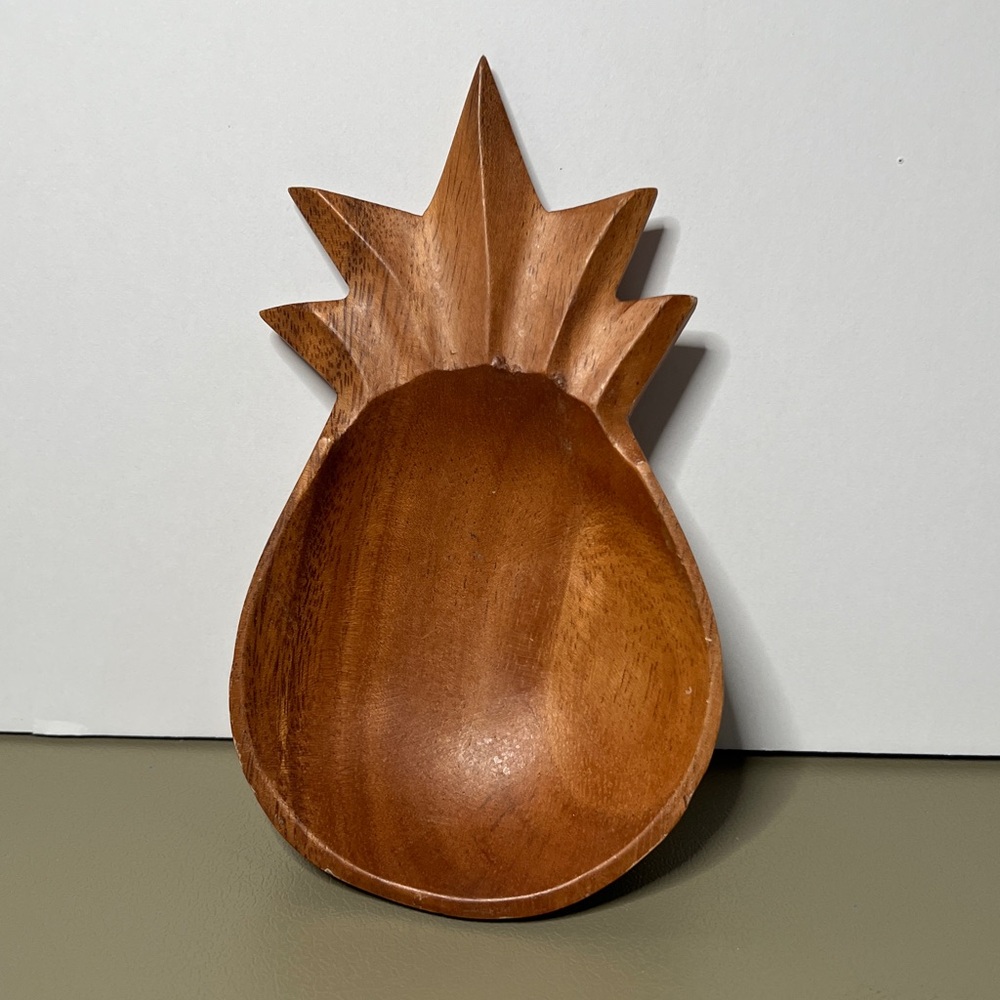 Wooden Pineapple Shaped Bowl